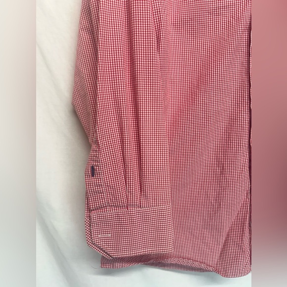 🇺🇸Tommy Hilfiger Ithaca Red & White regular fit button up dress shirt sz … - Picture 6 of 10